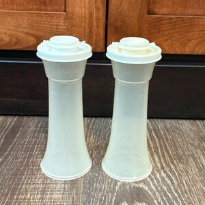 Tupperware Hourglass Salt and Pepper Shakers